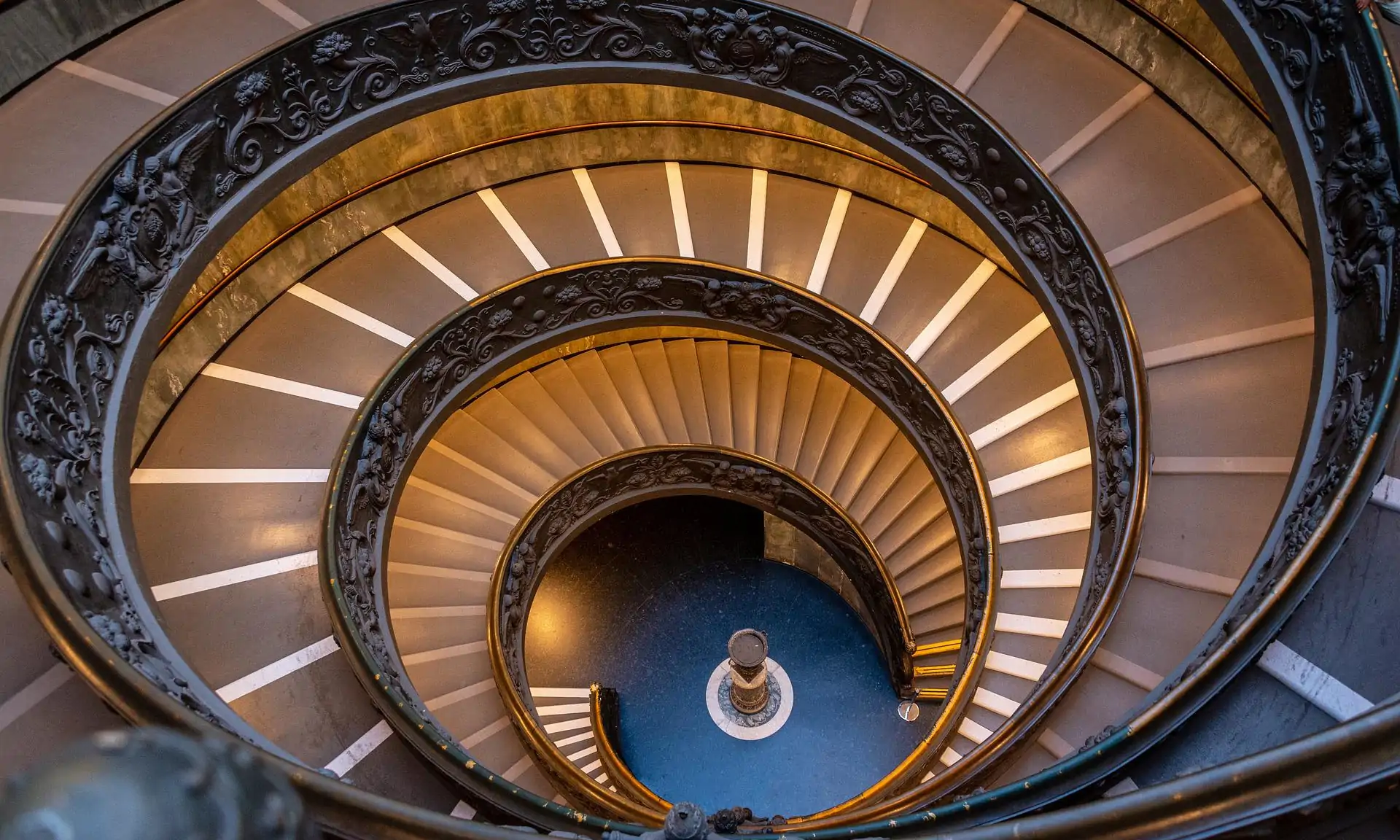 A spiral staircase
