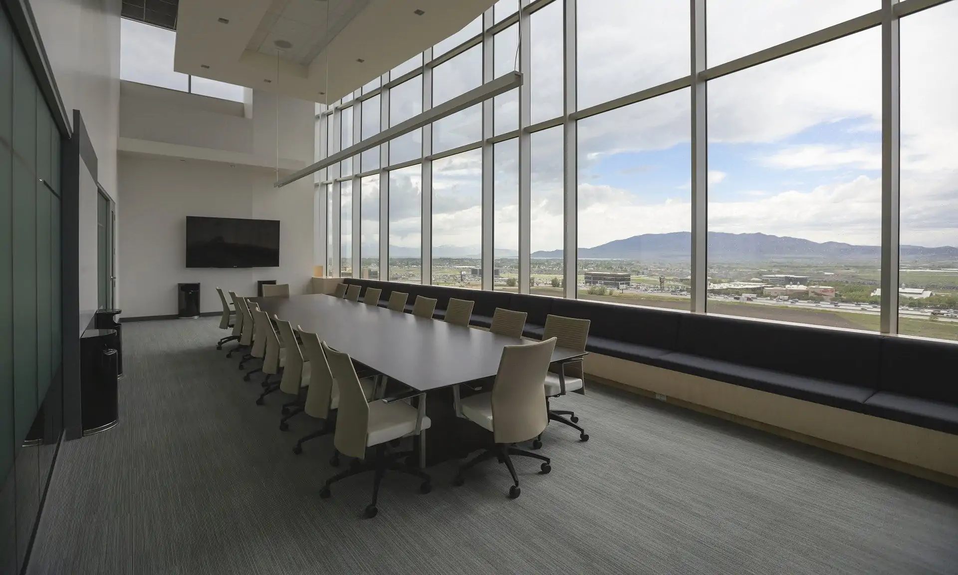 A corporate boardroom