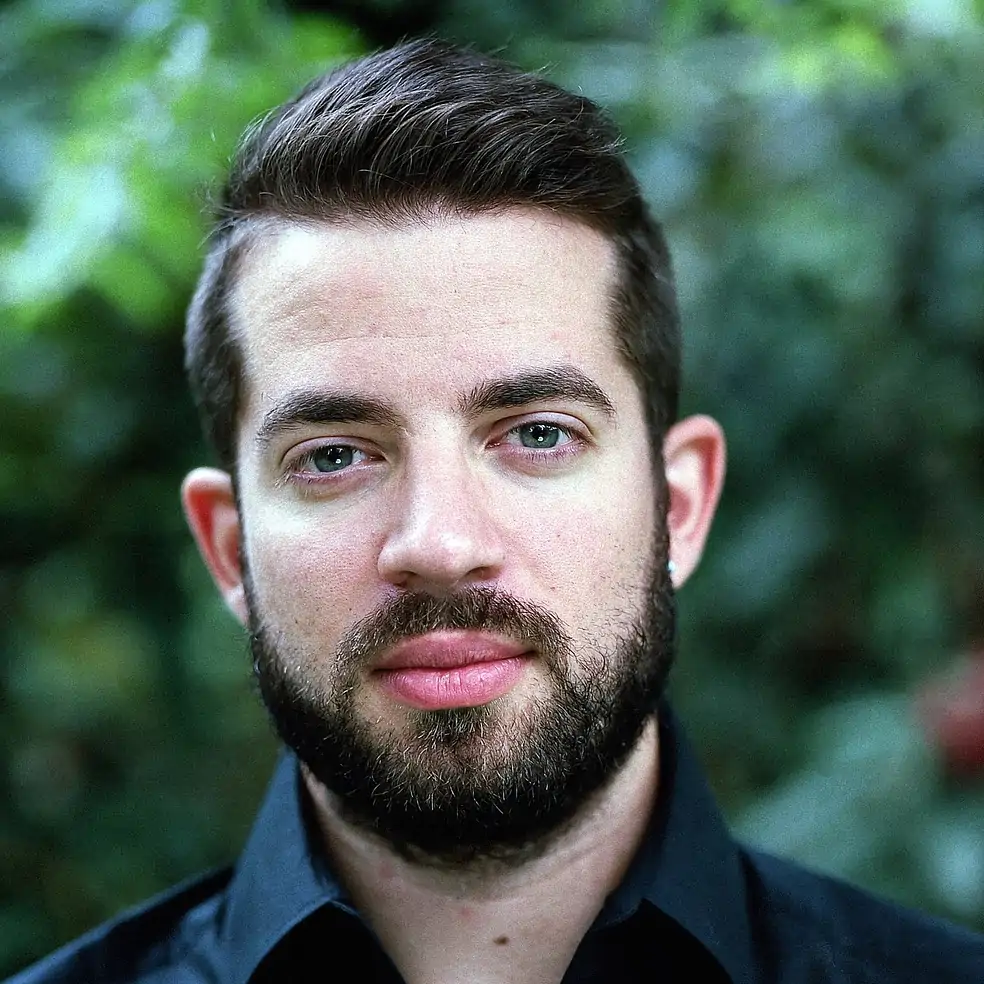 A young man with a beard